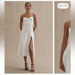 Reformation Juliette dress in ivory